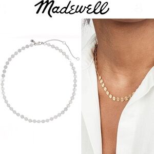 Madewell Disc Chain Necklace in Silver